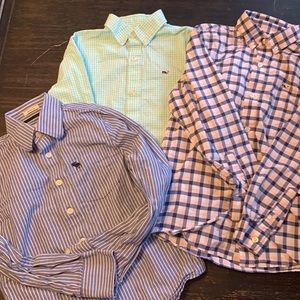 Lot of 3 boys dress shirts - Vineyard Vines and Abercrombie